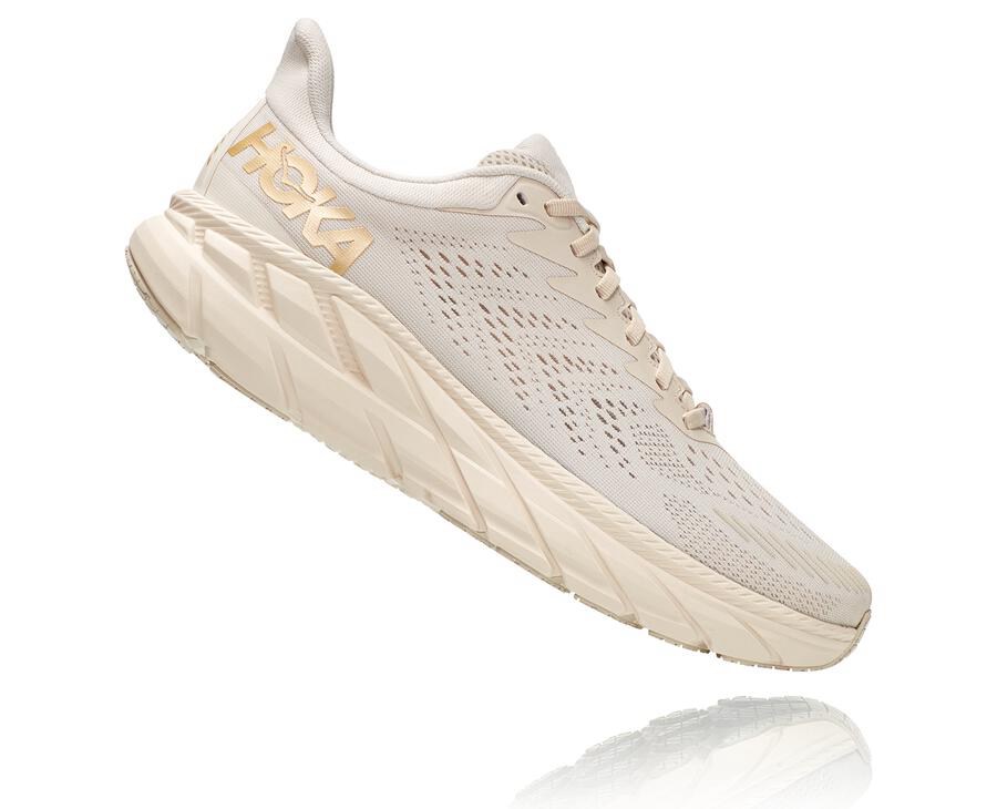 Zapatillas Running Hoka One One Hombre - Clifton 7 - Blancas - UKV283140